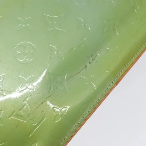 LOUIS VUITTON Monogram Vernis Houston Hand Bag Baby Blue M91005 LV Auth ep10362 - Picture 10 of 16